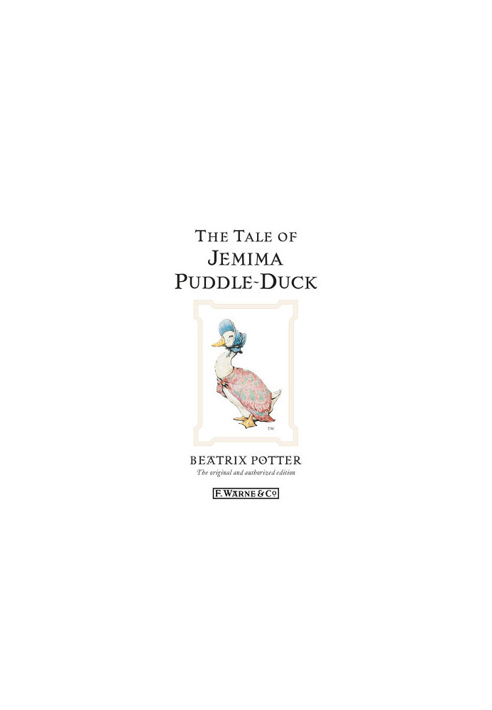The Tale of Jemima Puddle-Duck
