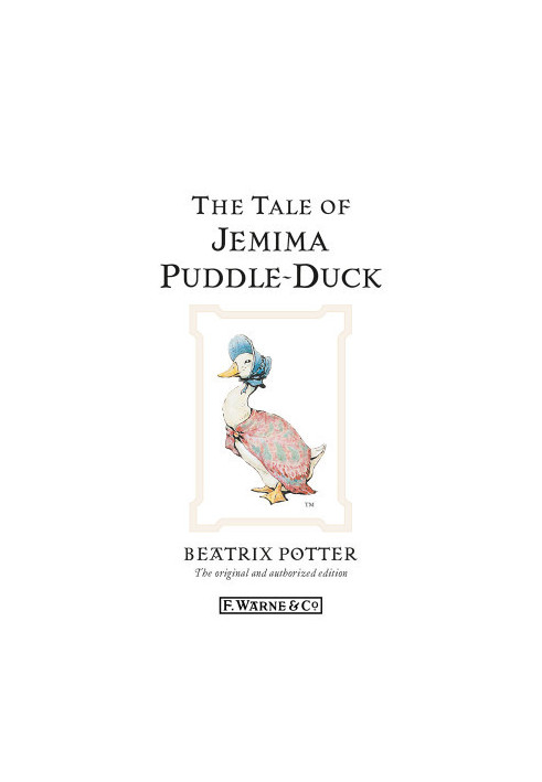 The Tale of Jemima Puddle-Duck