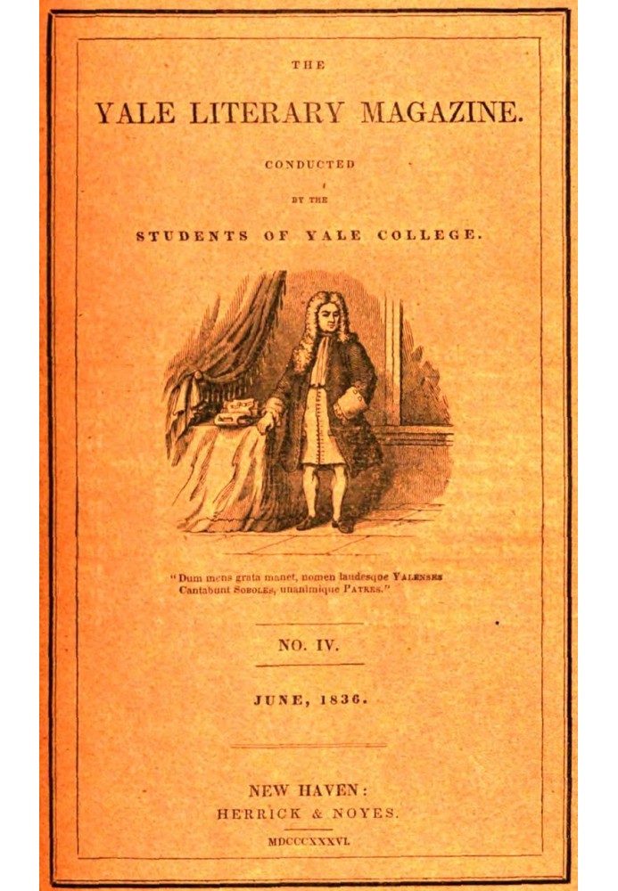 Єльський літературний журнал (том I, № 4, червень 1836 р.)