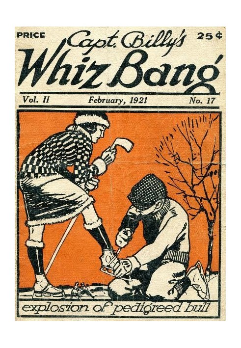 Captain Billy's Whiz Bang, Vol. 2. № 17, лютий 1921 р. Американський журнал дотепності, гумору та філософії