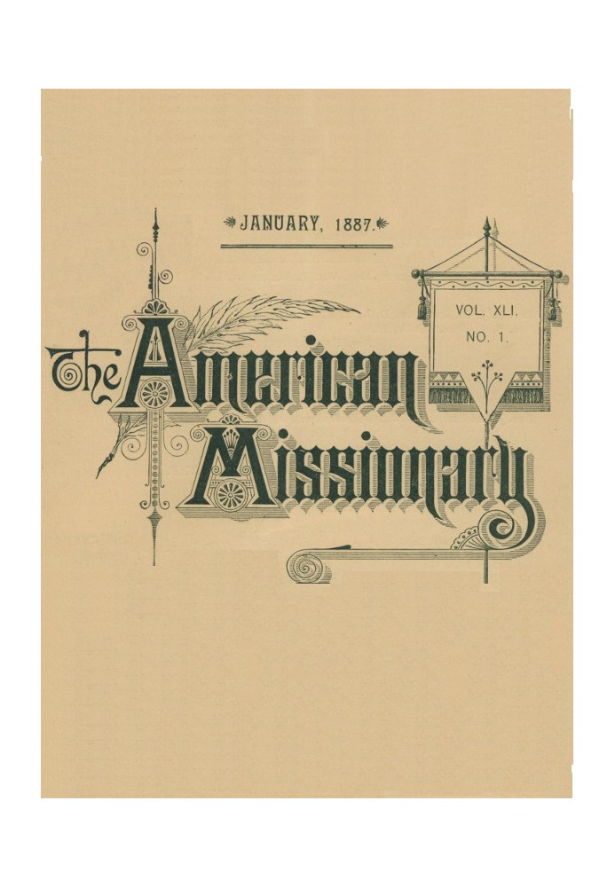 Американський місіонер — том 41, № 1, січень 1887 р