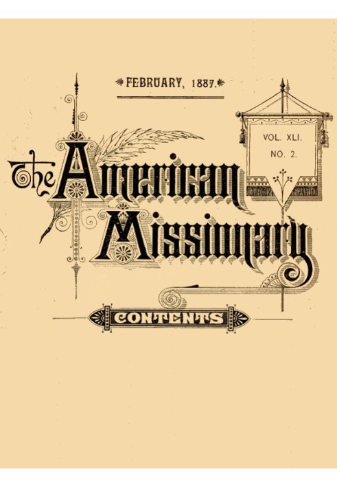 Американский миссионер - Том 41, № 2, февраль 1887 г.