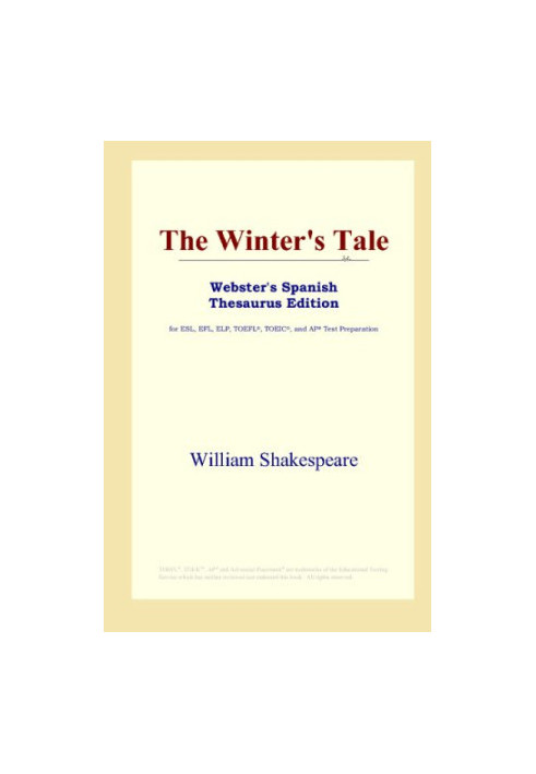 The Winter's Tale (Webster's Spanish Thesaurus Edition)