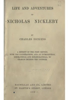 Nicholas Nickleby