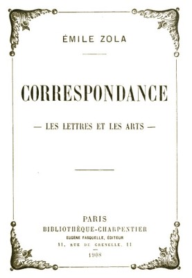 Correspondence: Letters and the arts