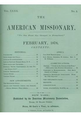 Американский миссионер - Том 32, № 02, февраль 1878 г.