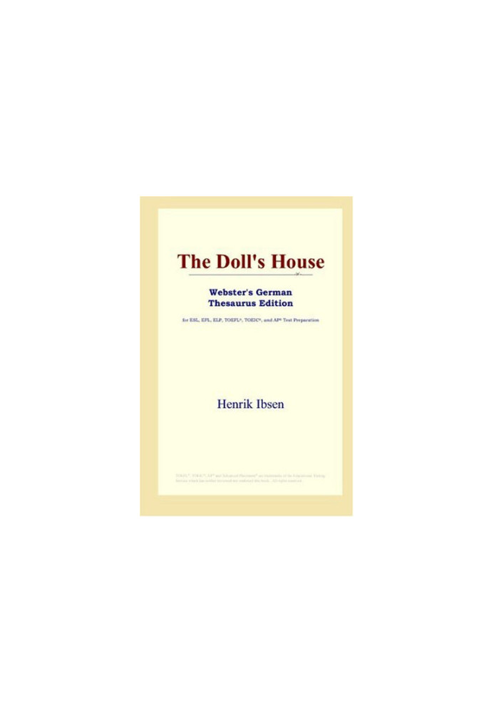The Doll's House (Webster's German Thesaurus Edition)
