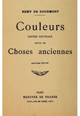 Colors. New tales; followed by Ancient Things
