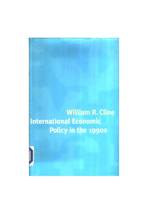 Interational Economic Policy in the 1990s