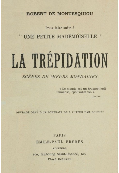 The trepidation