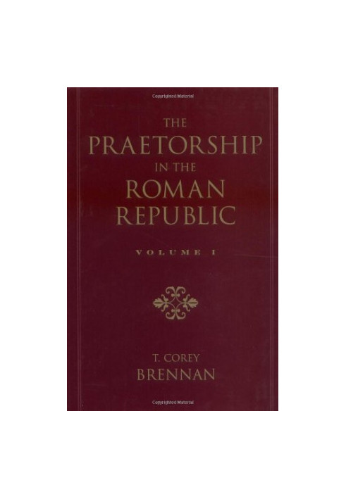 The Praetorship in the Roman Republic (1-2)