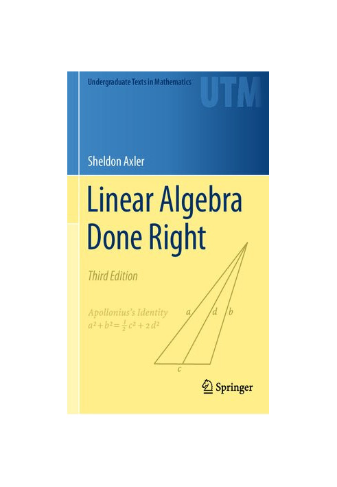 Linear Algebra Done Right, Third Edition