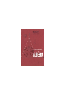 Communications in Algebra, volume 25, number 9, 1997