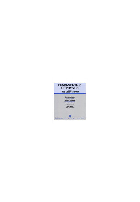 Fundamentals of Physics, Third Edition