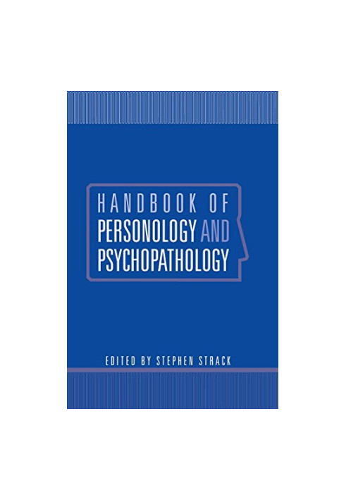 Handbook of personology and psychopathology