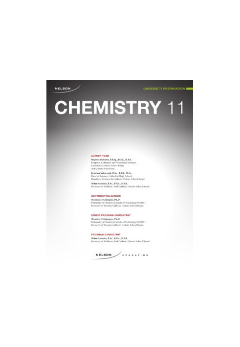 Nelson chemistry 11 : university preparation
