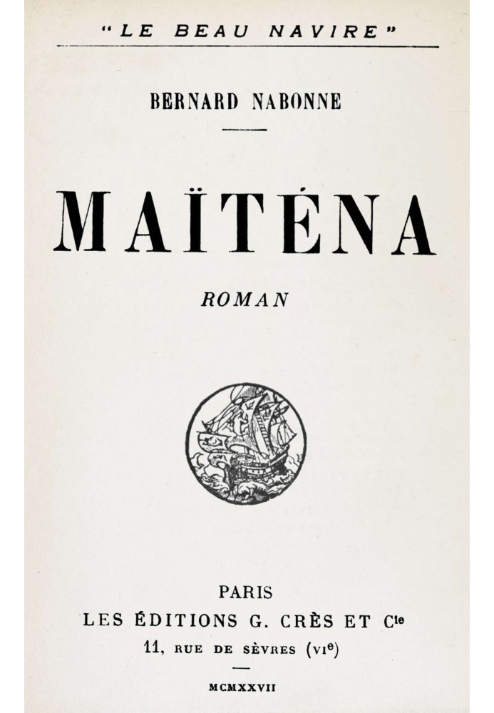 Maïténa: $b роман