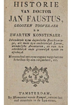 History of Doctor Jan Faustus, great magician and black artist