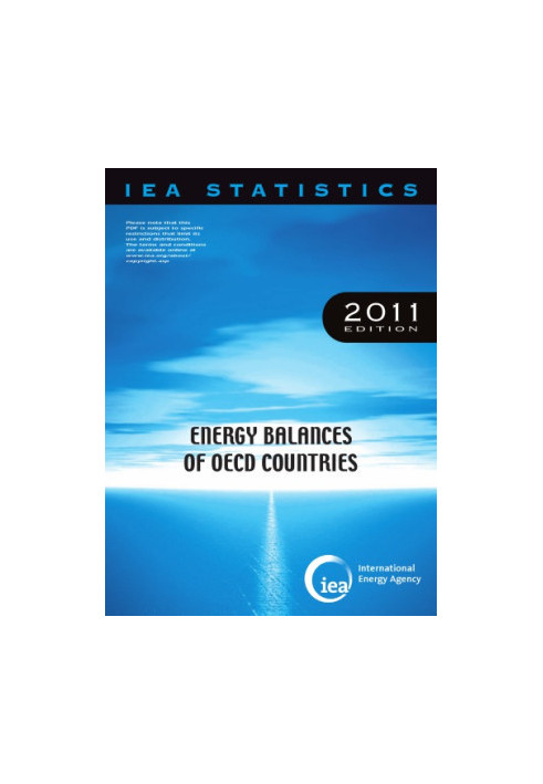 Energy Balances of OECD Countries 2011.