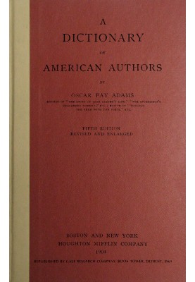 A dictionary of American authors