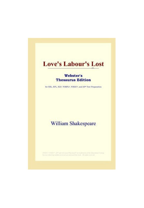 Love's Labour's Lost (Webster's Thesaurus Edition)