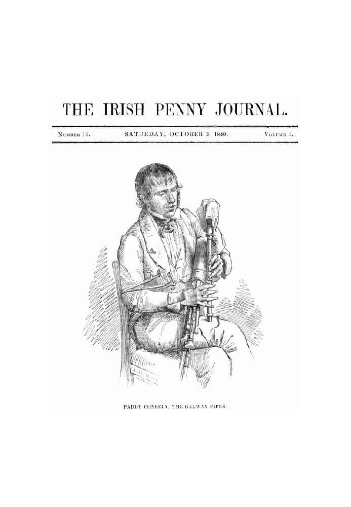 The Irish Penny Journal, Vol. 1 № 14, 3 жовтня 1840 р