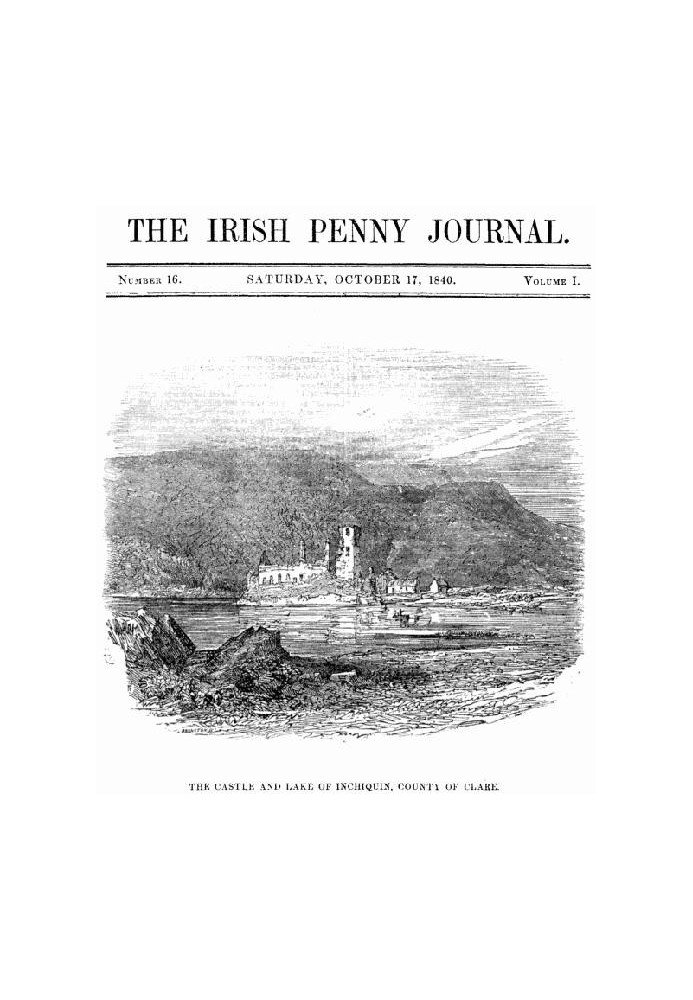 The Irish Penny Journal, Vol. 1 № 16, 17 жовтня 1840 р