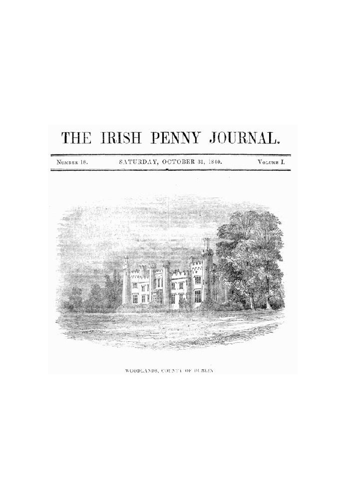 The Irish Penny Journal, Vol. 1 № 18, 31 жовтня 1840 р