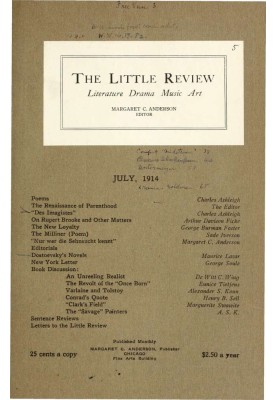 The Little Review, July 1914 (Vol. 1, No. 5)