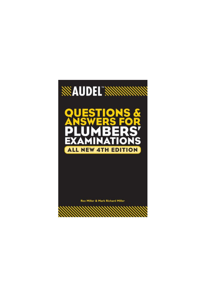 Audel Questions and Answers for Plumbers' Examinations.