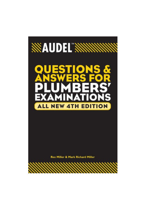 Audel Questions and Answers for Plumbers' Examinations.