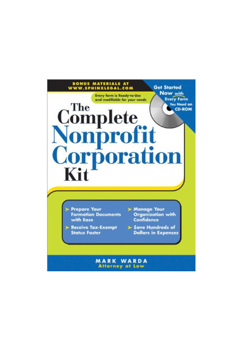 The Complete Nonprofit Corporation Kit.