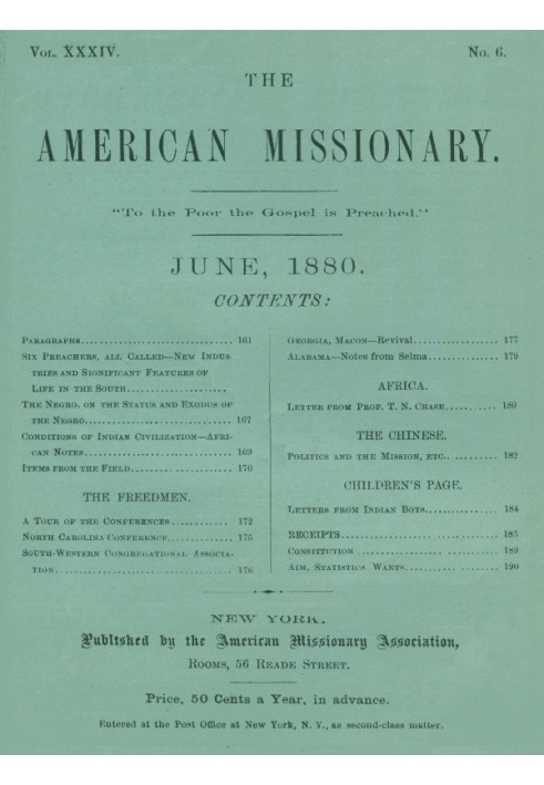 Американський місіонер — том 34, № 06, червень 1880 р