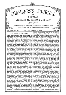 Chambers's Journal of Popular Literature, Science, and Art, fifth series, no. 129, vol. III, June 19, 1886