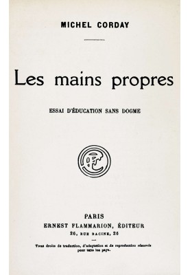 Clean hands: $b Essay on education without dogma