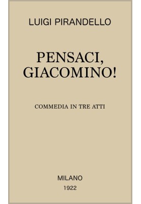 Think about it, Giacomino!