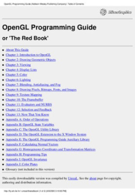 OpenGL Programming Guide: The Official Guide to Learning OpenGL, Release 1