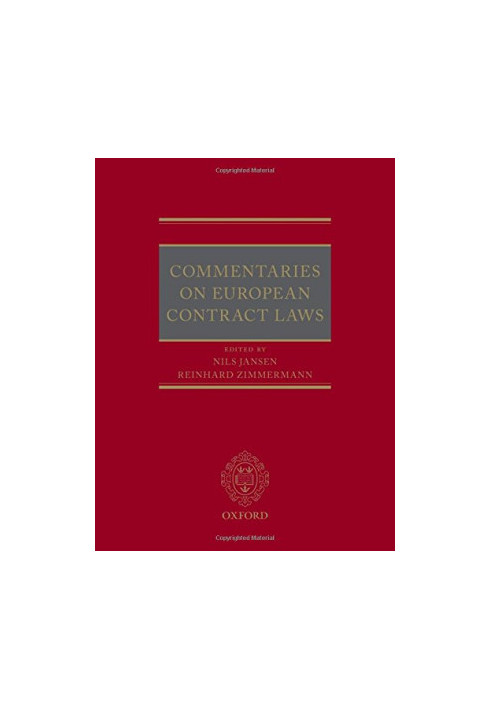 Commentaries on European Contract Laws