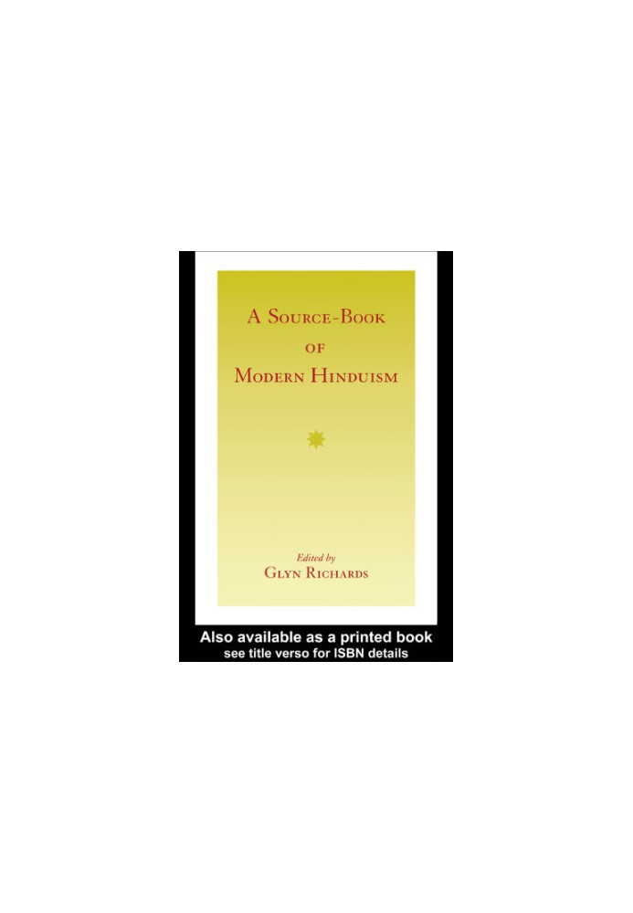 A source-book of modern Hinduism