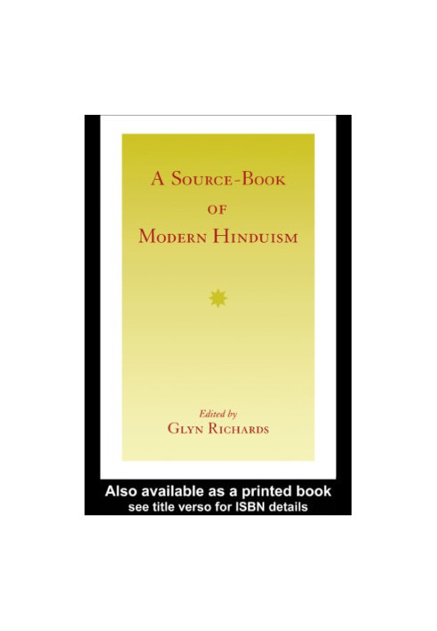 A source-book of modern Hinduism