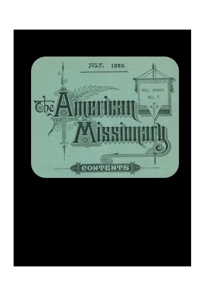 Американський місіонер — том 37, № 7, липень 1883 р