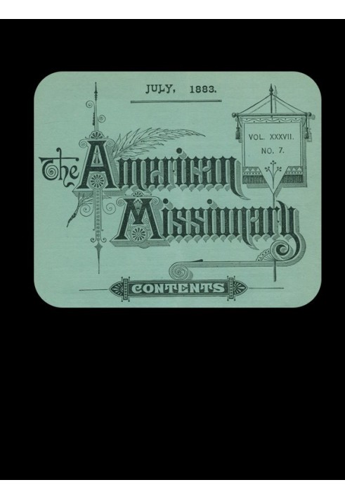 Американський місіонер — том 37, № 7, липень 1883 р