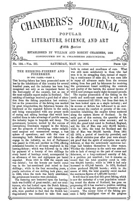 Chambers's Journal of Popular Literature, Science, and Art, fifth series, no. 124, vol. III, May 15, 1886