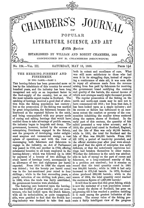 Журнал популярної літератури, науки та мистецтва Чемберса, п’ята серія, №. 124, том. III, 15 травня 1886 р