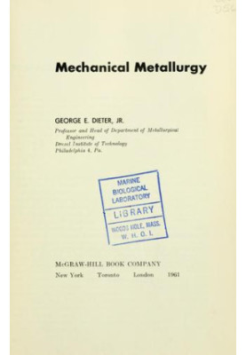 Mechanical Metallurgy