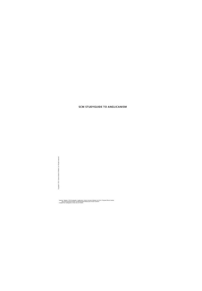 SCM Studyguide Anglicanism (Scm Studyguides)