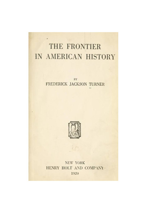 The Frontier in American History