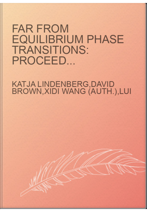 Far from Equilibrium Phase Transitions: Proceedings of the Xth Sitges Conference on Statistical Mechanics, Sitges, Barcelona,