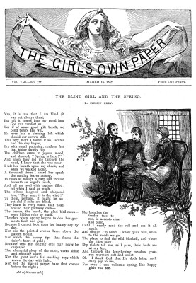The Girl's Own Paper, том. VIII., №. 377, 19 березня 1887 р