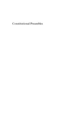 Constitutional Preambles : A Comparative Analysis.